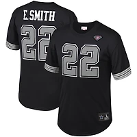Men's Mitchell & Ness Emmitt Smith Black Dallas Cowboys Retired Player Name Number Mesh Top