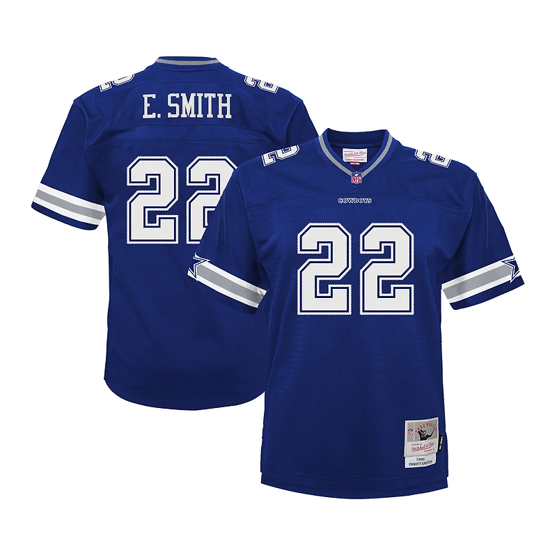 Maillot de joueur retraité Mitchell & Ness Emmitt Smith Navy Dallas Cowboys Big Tall 1996 Legacy pour hommes