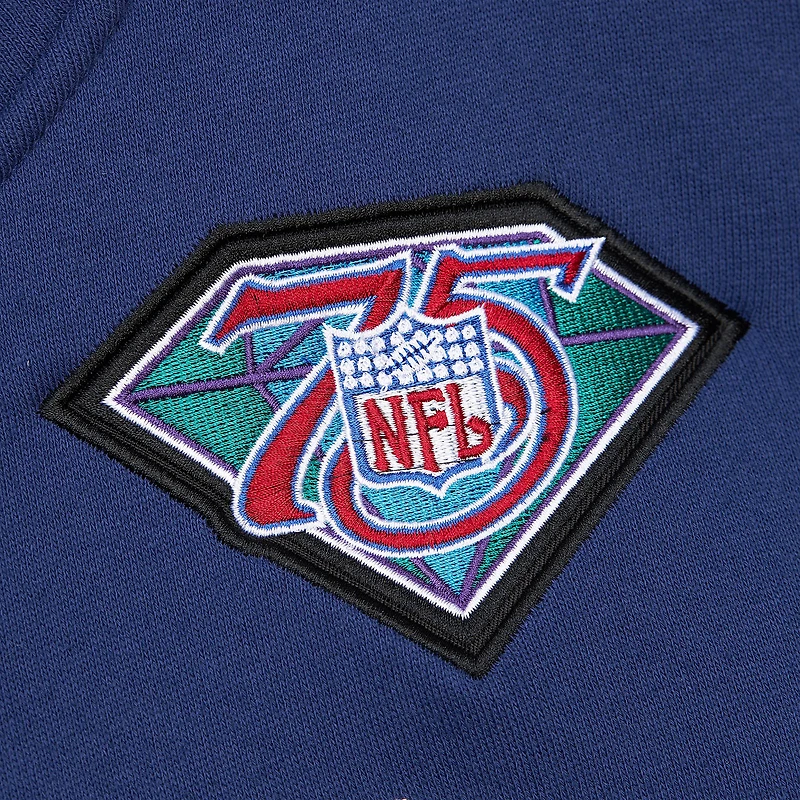 Sweat à capuche pour homme Mitchell & Ness Emmitt Smith bleu marine avec nom et numéro de joueur retraité des Cowboys Dallas