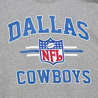 Men's Mitchell & Ness Heather Gray Dallas Cowboys Vintage Logo Pullover Sweatshirt