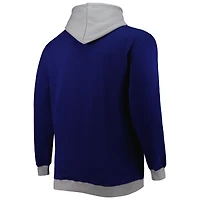 Men's Mitchell & Ness Navy/Silver Dallas Cowboys Big Tall Face Pullover Hoodie