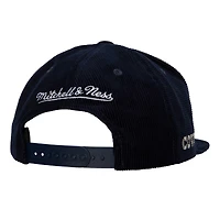 Men's Mitchell & Ness  Navy Dallas Cowboys All Directions Corduroy Snapback Hat