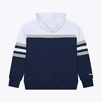 Sweat à capuche Mitchell & Ness bleu marine pour homme, modèle Dallas Cowboys Head Coach