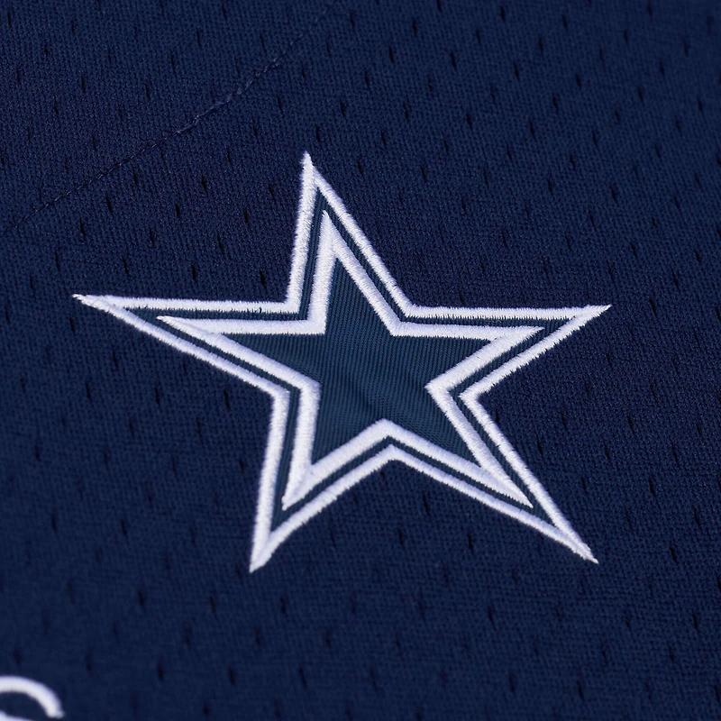 Men's Mitchell & Ness Navy Dallas Cowboys Head Coach Mesh Full-Button Fashion Jersey
