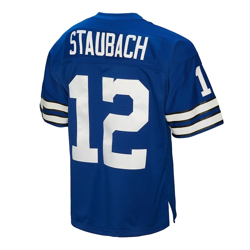 Maillot de joueur retraité Mitchell & Ness Roger Staubach Navy Dallas Cowboys Big Tall 1971 Legacy pour hommes