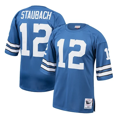 Men's Mitchell & Ness Roger Staubach White Dallas Cowboys 1975 Authentic Throwback Retired Player Jersey