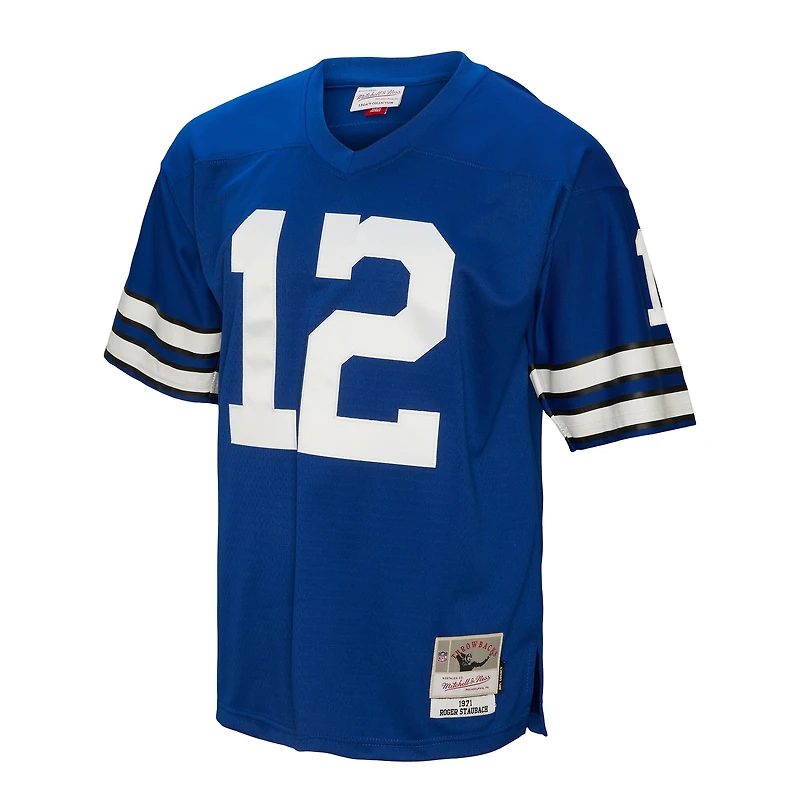 Maillot réplique Mitchell & Ness Roger Staubach Royal Dallas Cowboys Legacy pour homme