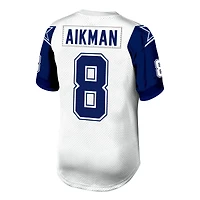 Maillot de joueur retraité authentique Mitchell & Ness Troy Aikman des Dallas Cowboys 1994 blanc