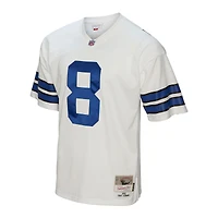 Maillot réplique Mitchell & Ness Troy Aikman blanc Dallas Cowboys Legacy pour homme