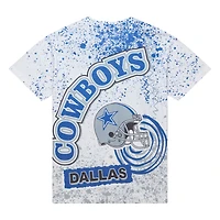 T-shirt sublimé blanc Mitchell & Ness Team Burst des Cowboys de Dallas pour hommes