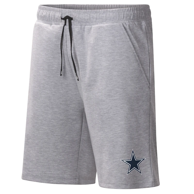 MSX by Michael Strahan Heather Gray Dallas Cowboys Trainer Fleece Short pour homme