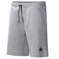 MSX by Michael Strahan Heather Gray Dallas Cowboys Trainer Fleece Short pour homme