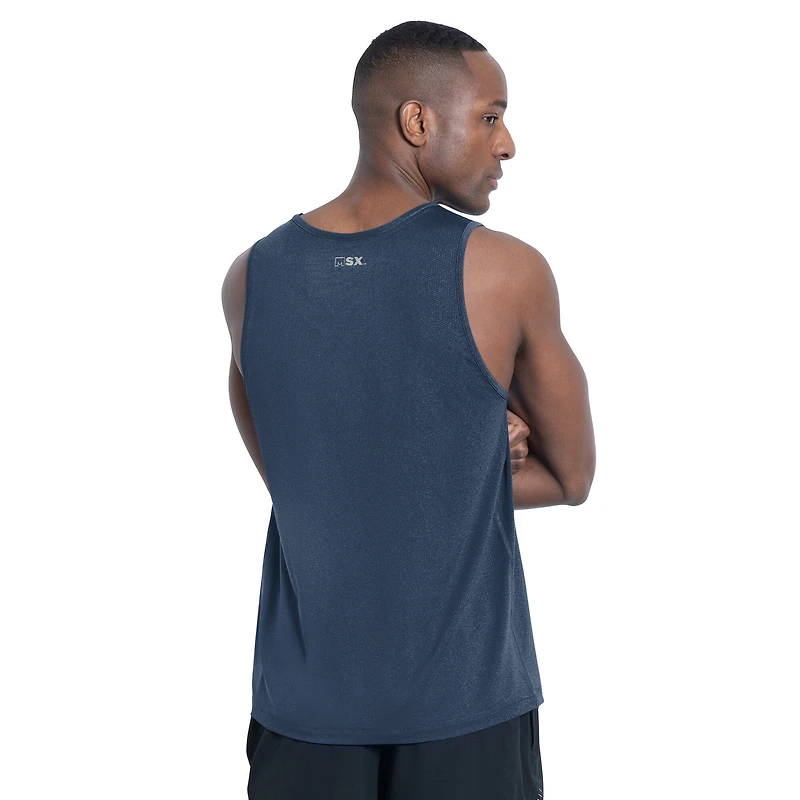 Débardeur homme MSX by Michael Strahan bleu marine Dallas Cowboys Energy à col rond