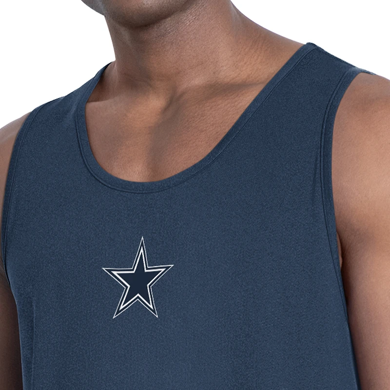 Débardeur homme MSX by Michael Strahan bleu marine Dallas Cowboys Energy à col rond