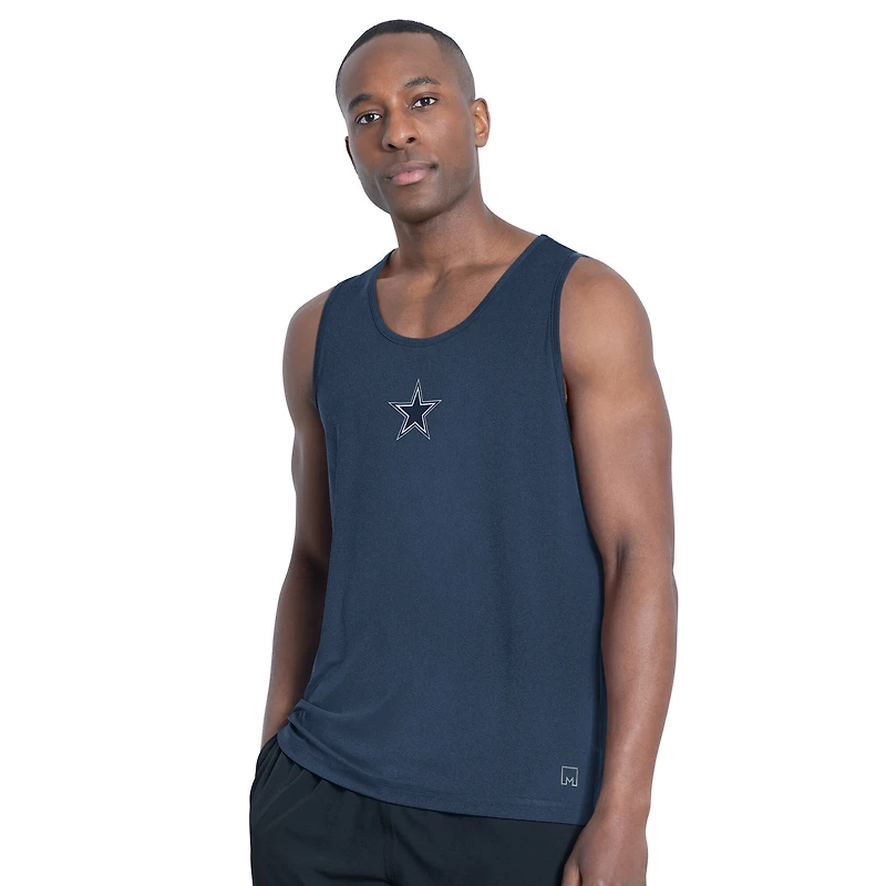 Débardeur homme MSX by Michael Strahan bleu marine Dallas Cowboys Energy à col rond