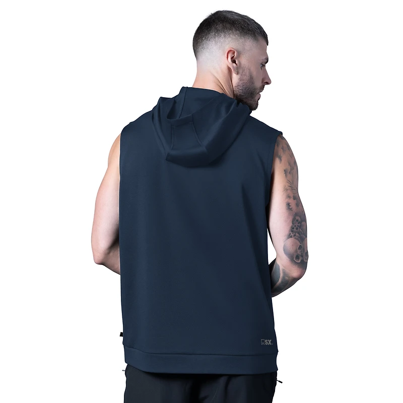 Sweat à capuche sans manches bleu marine MSX by Michael Strahan des Cowboys de Dallas pour homme