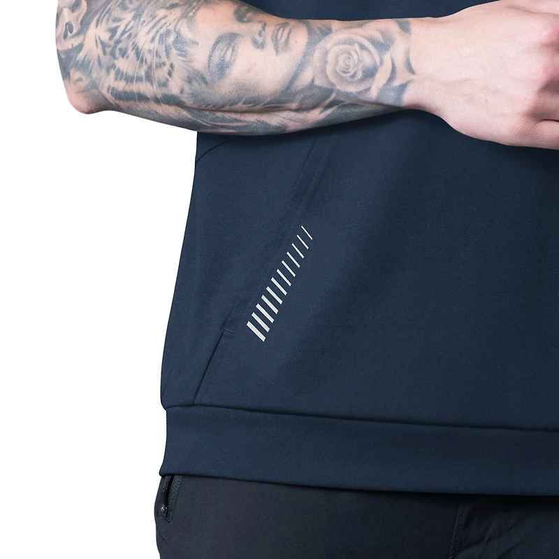 Sweat à capuche sans manches bleu marine MSX by Michael Strahan des Cowboys de Dallas pour homme