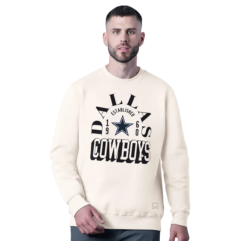 Sweat-shirt blanc MSX by Michael Strahan pour homme, motif tri-mélange des Cowboys de Dallas