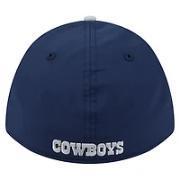 Casquette flexible Dallas Cowboys Rope M-Crown A-Frame 39THIRTY pour homme, bleu marine et argent