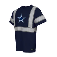 Men's Navy Dallas Cowboys Safety Heavyweight T-Shirt