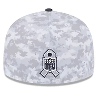Men's New Era Arctic Camo/Graphite Dallas Cowboys 2024 Salute To Service 59FIFTY Fitted Hat