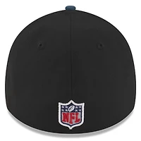 Casquette New Era 39THIRTY Flex noire/bleu marine pour homme, Dallas Cowboys, draft NFL 2025