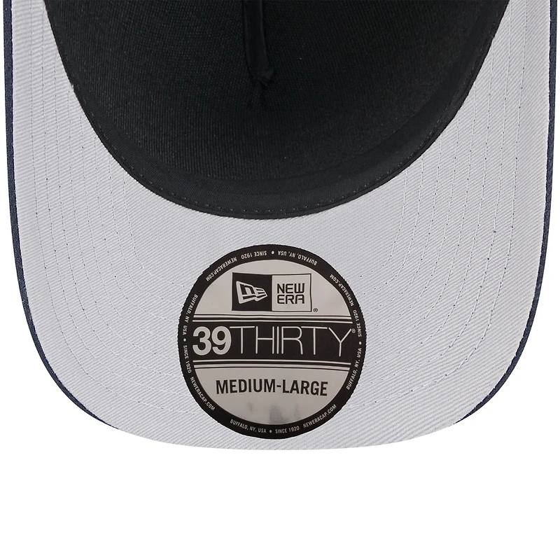 Casquette New Era 39THIRTY Flex noire/bleu marine pour homme, Dallas Cowboys, draft NFL 2025
