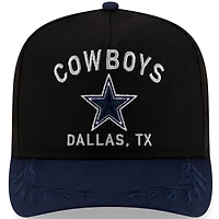 Casquette snapback 9FIFTY A-Frame noire/bleu marine pour homme des Cowboys de Dallas, draft NFL 2025