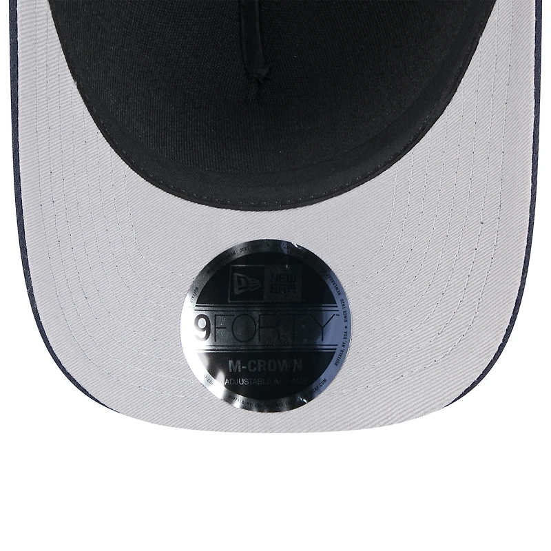 Men's New Era Black/Navy Dallas Cowboys 2025 NFL Draft 9FORTY M-Crown A-Frame Adjustable Hat
