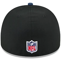 Men's New Era Black/Navy Dallas Cowboys 2025 NFL Draft On Stage A-Frame 59FIFTY Fitted Hat