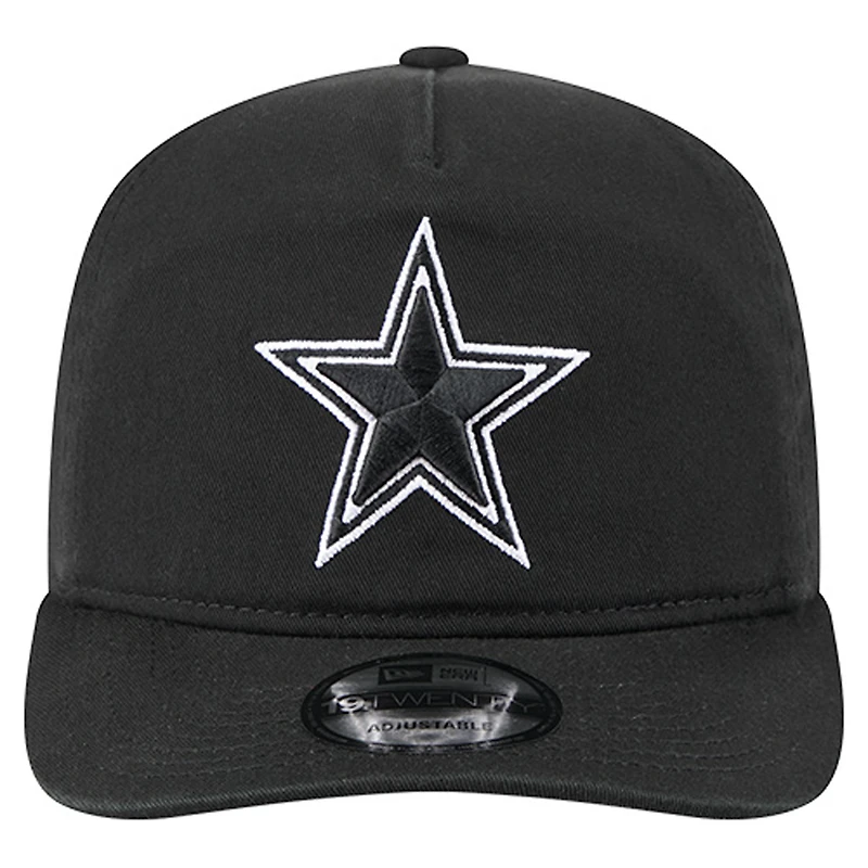 Men's New Era  Black/White Dallas Cowboys 19TWENTY Adjustable Hat