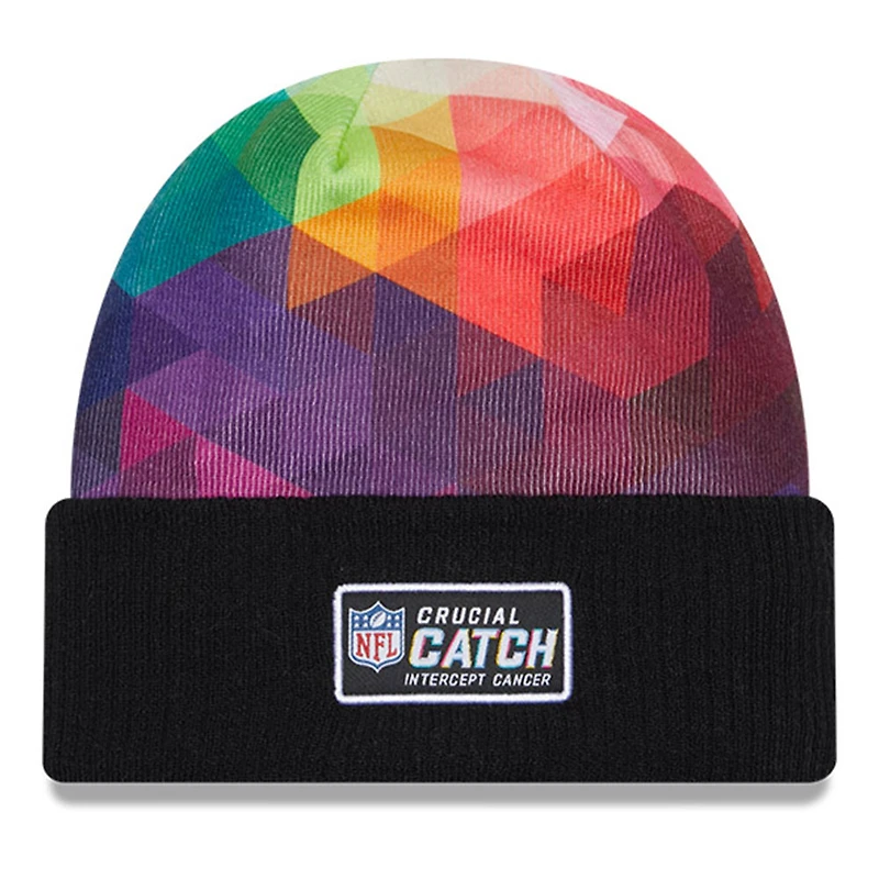 Men's New Era  Black Dallas Cowboys 2023 NFL Crucial Catch Cuffed Knit Hat