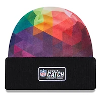 Men's New Era  Black Dallas Cowboys 2023 NFL Crucial Catch Cuffed Knit Hat