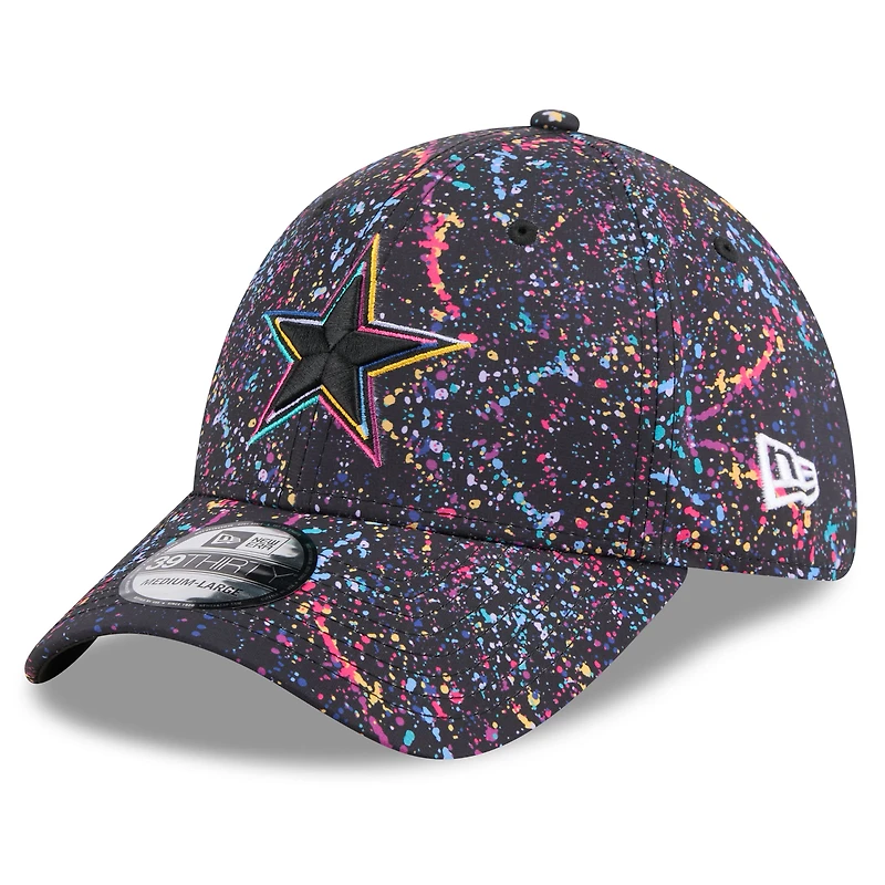 Men's New Era  Black Dallas Cowboys 2025 NFL Crucial Catch 39THIRTY Flex Hat