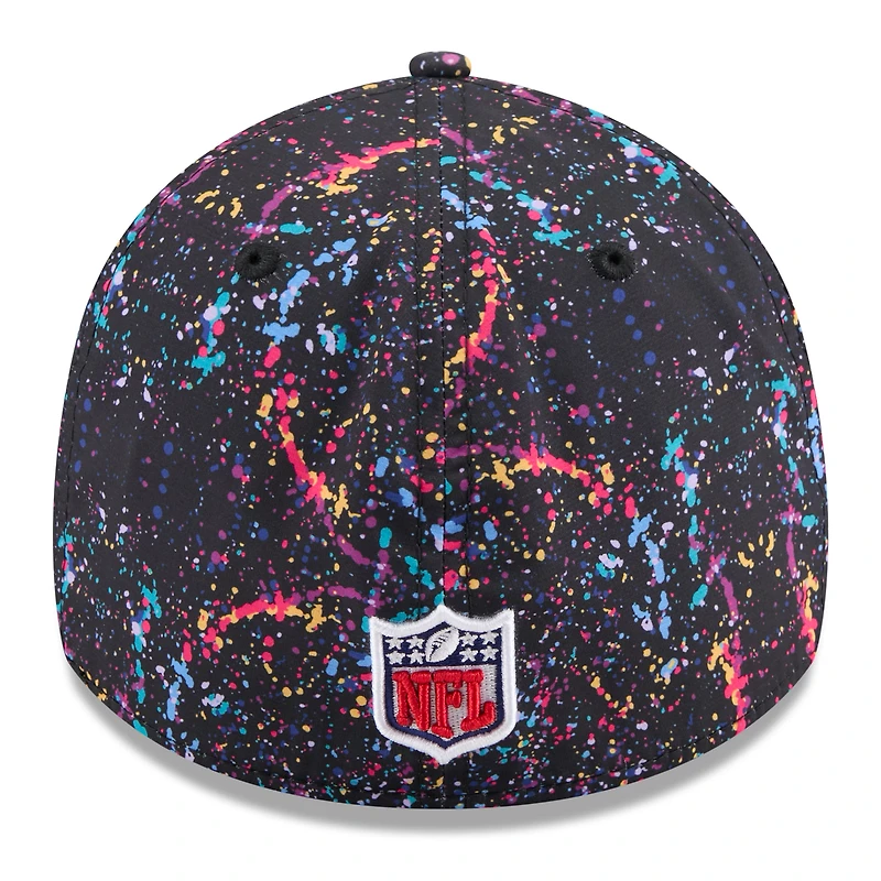 Men's New Era  Black Dallas Cowboys 2025 NFL Crucial Catch 39THIRTY Flex Hat