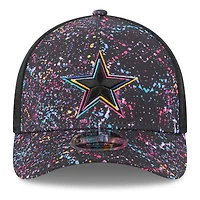 Men's New Era Black Dallas Cowboys 2025 NFL Crucial Catch 9FORTY Adjustable Hat