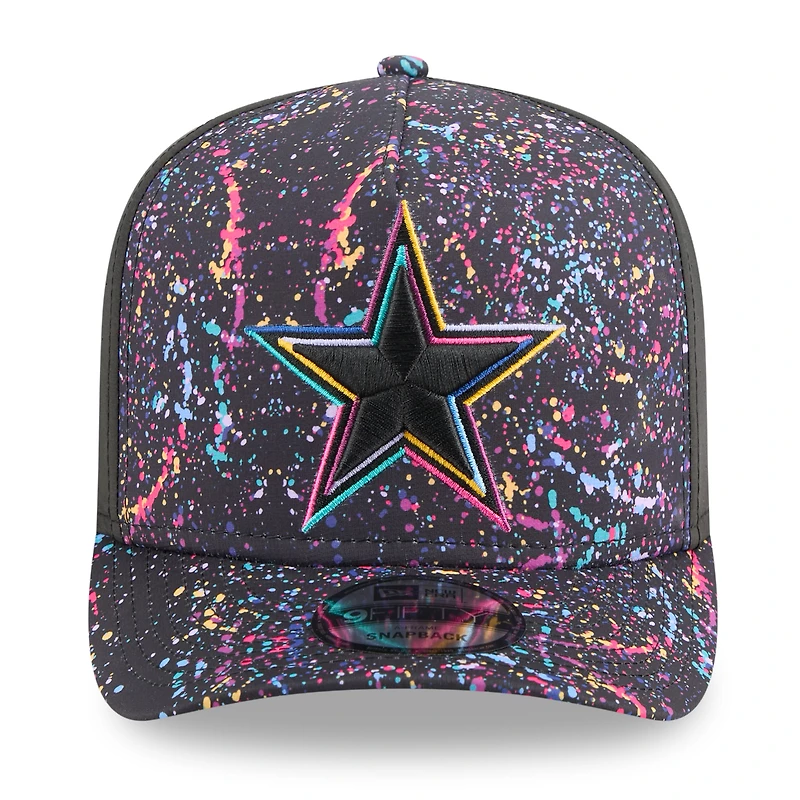Men's New Era  Black Dallas Cowboys 2025 NFL Crucial Catch A-Frame 9FIFTY Snapback Hat