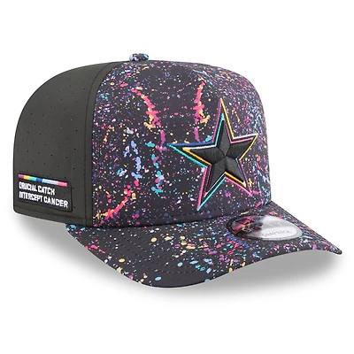 Men's New Era  Black Dallas Cowboys 2025 NFL Crucial Catch A-Frame 9FIFTY Snapback Hat