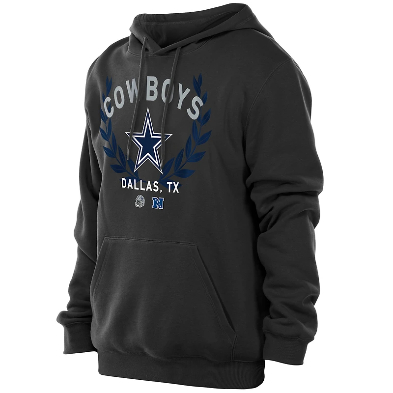 Sweat à capuche noir New Era pour homme, Dallas Cowboys, NFL Draft 2025