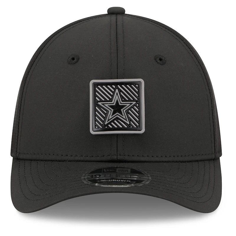 Casquette New Era noire Dallas Cowboys 2026 NFL Training Camp 39THIRTY Flex pour homme