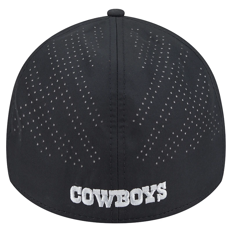 Casquette 39THIRTY Flex noire New Era des Cowboys de Dallas pour homme