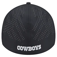 Casquette 39THIRTY Flex noire New Era des Cowboys de Dallas pour homme