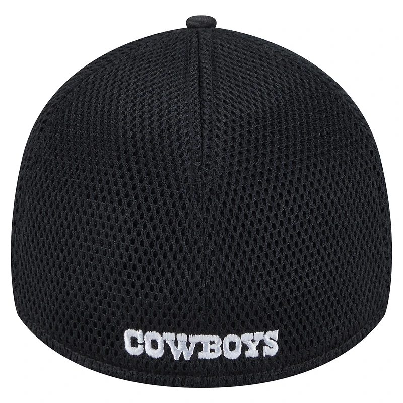 Casquette 39THIRTY Flex noire à motif camouflage actif Dallas Cowboys de New Era pour homme