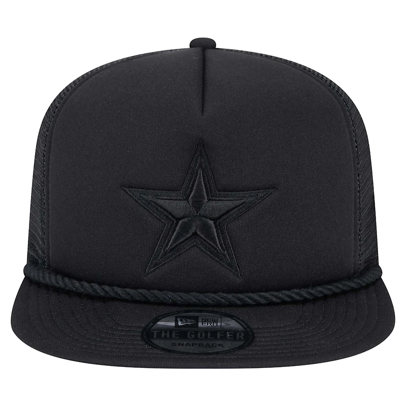 Casquette de golf à visière snapback Active Tone Dallas Cowboys New Era noire pour homme