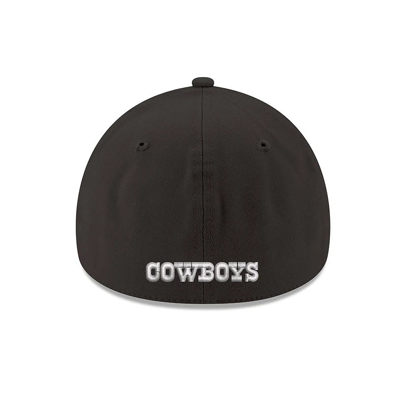 Men's New Era Black Dallas Cowboys Core Team 39THIRTY Flex Hat