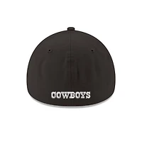 Men's New Era  Black Dallas Cowboys Core Team 39THIRTY Flex Hat