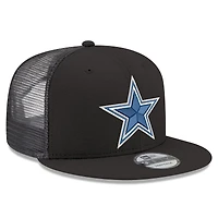 Men's New Era  Black Dallas Cowboys Core Team 9FIFTY Trucker Snapback Hat