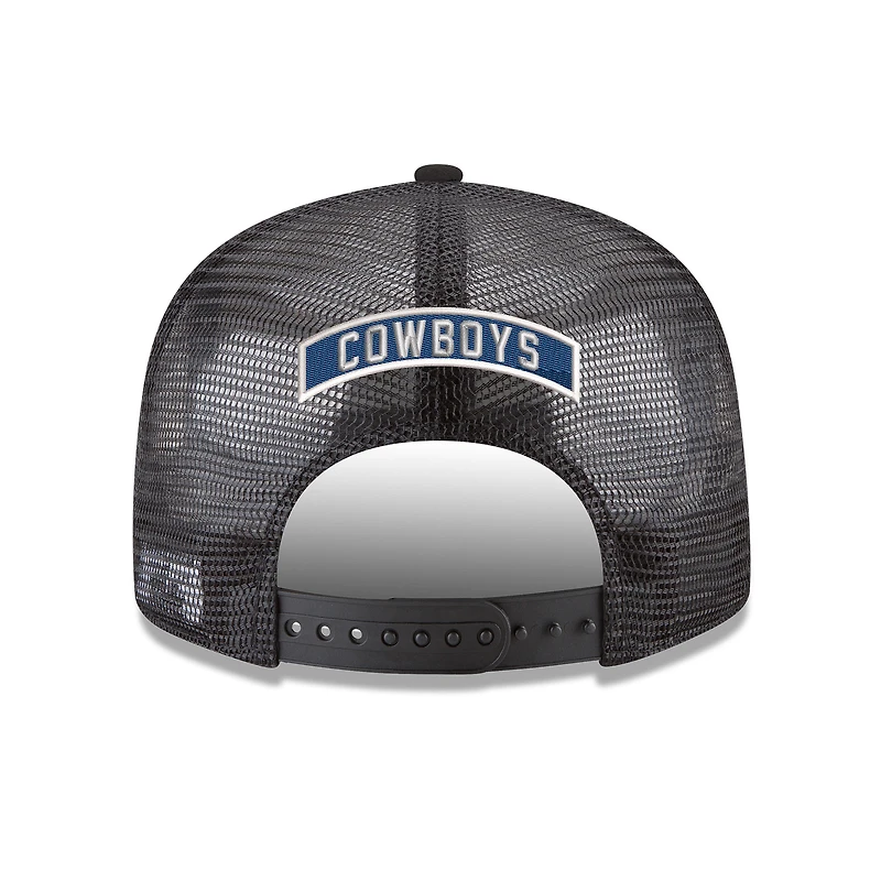 Men's New Era  Black Dallas Cowboys Core Team 9FIFTY Trucker Snapback Hat