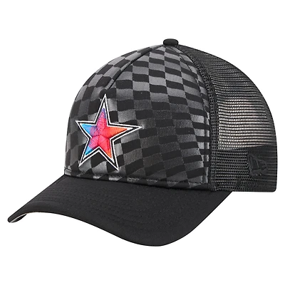 Men's New Era  Black Dallas Cowboys Gradient 9FORTY Adjustable Hat