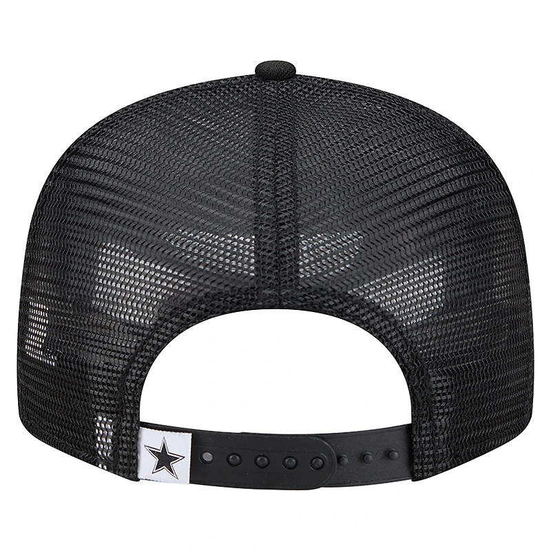 Casquette trucker snapback New Era 9FIFTY Main Dallas Cowboys noire pour homme